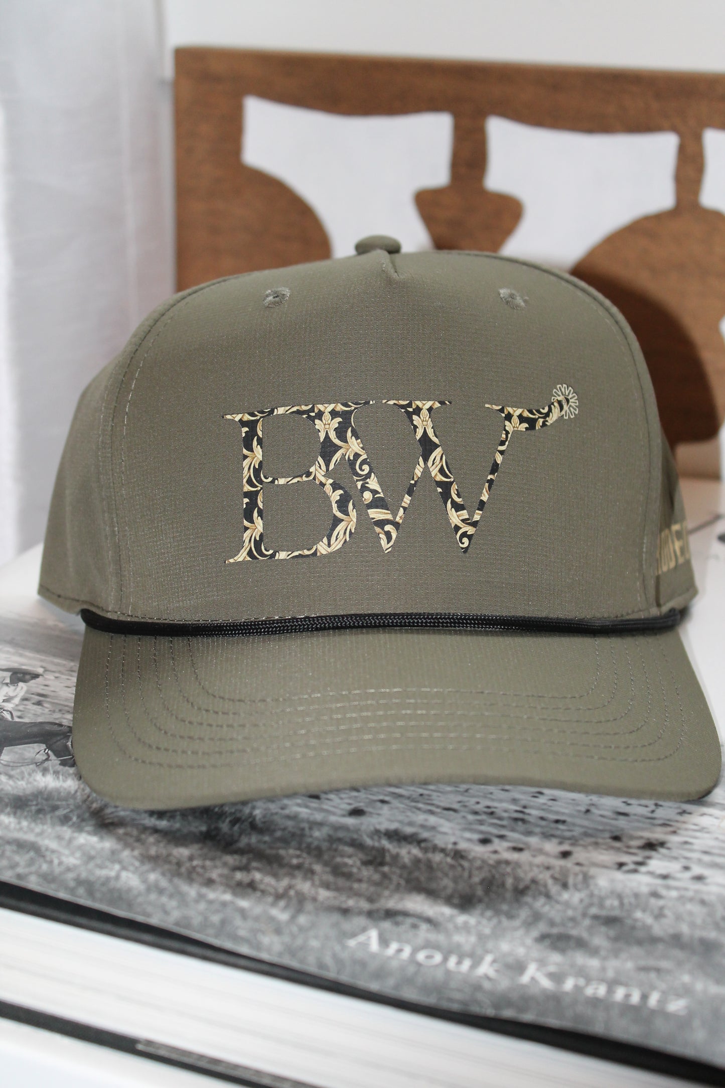 Tooled Leather Trucker Hat