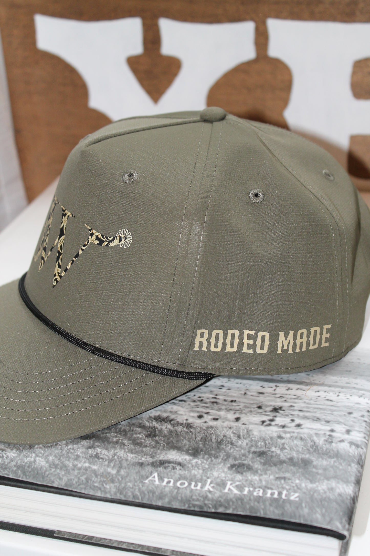Tooled Leather Trucker Hat