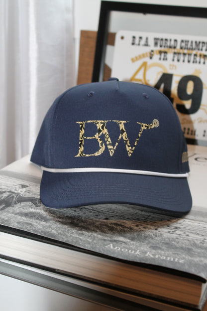 Tooled Leather Trucker Hat