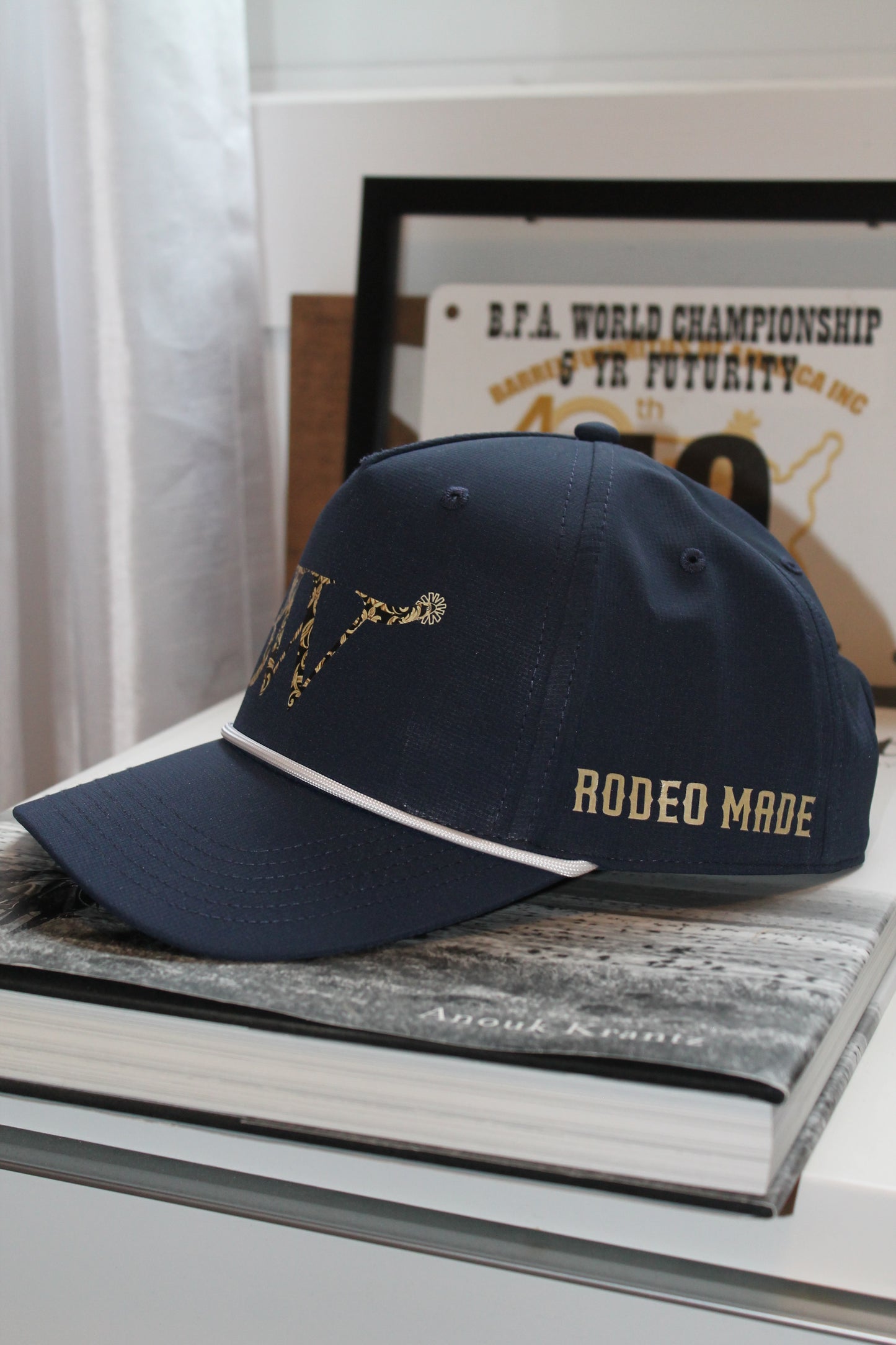 Tooled Leather Trucker Hat